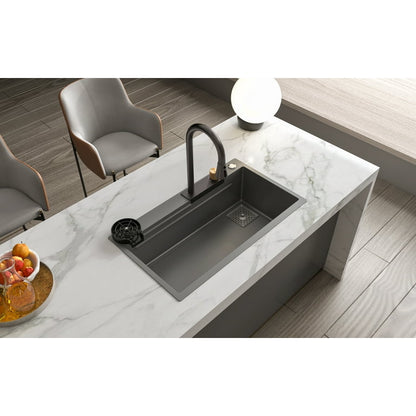 Chiuveta multifunctionala, otel inoxidabil, 75x45cm, gri  RV888824