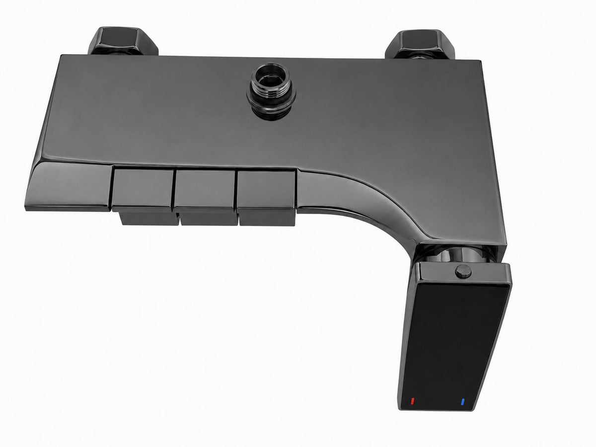 Coloana de dus, baterie incorporata, tip pian, alama, gri  RV140G