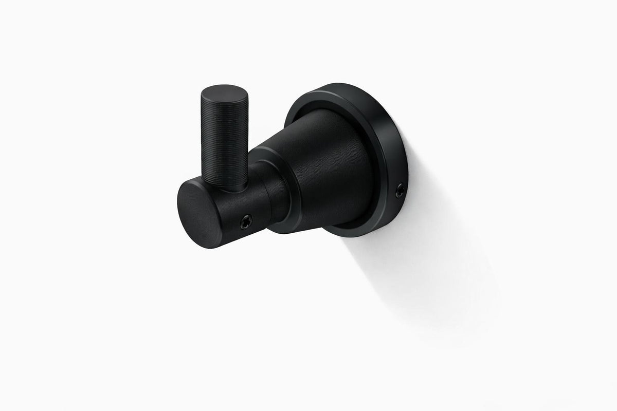 Set 6 piese accesorii baie, aluminiu, negru RV888832