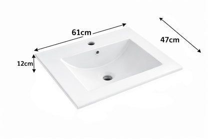 Set mobilier baie, PVC, 60x45x50cm, negru   RVC0021B
